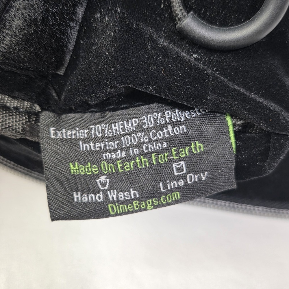 Dime Bags Hemp Zip Pouch "Come Back With a Warrant" Stash Bag Natural - Picture 11 of 13